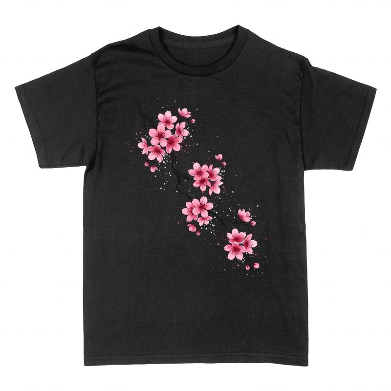T-shirts: Branche de cerisier en fleurs sakura