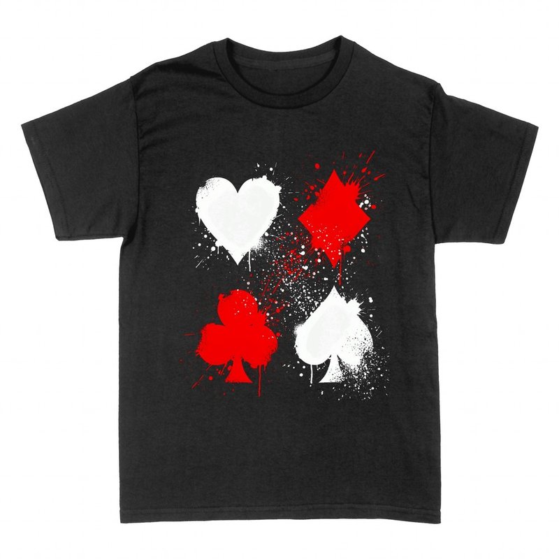 T-shirts: Enseignes des cartes en &eacute;claboussures d'encre