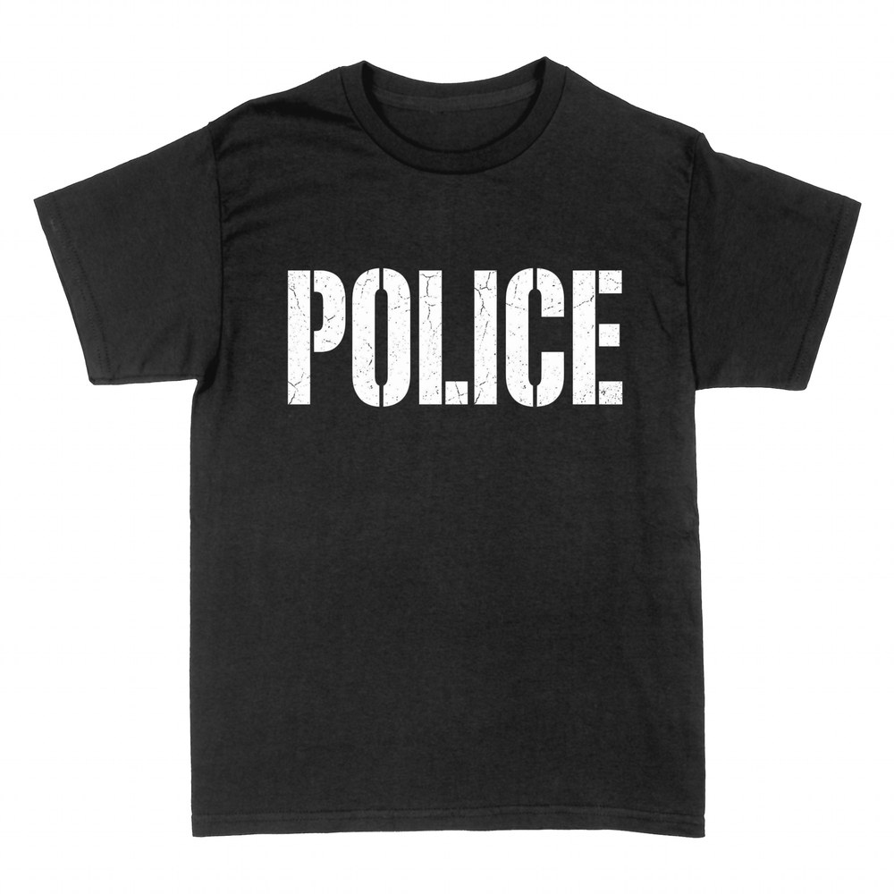 T-shirts: POLICE en lettres au pochoir