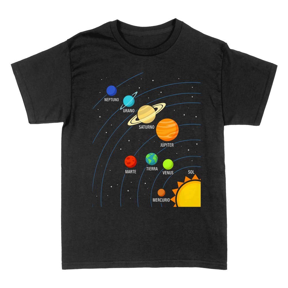T-shirts: Syst&egrave;me solaire avec plan&egrave;tes