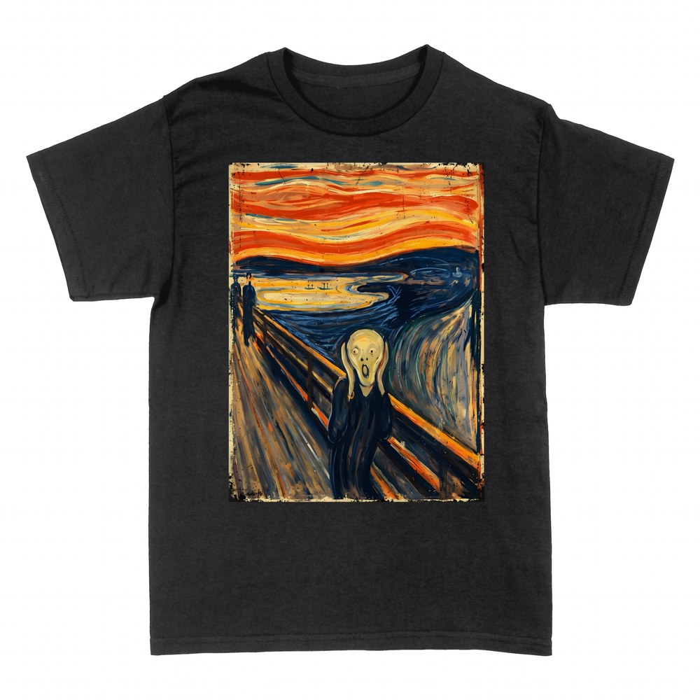 T-shirts: Le Cri de Munch, reproduction vintage