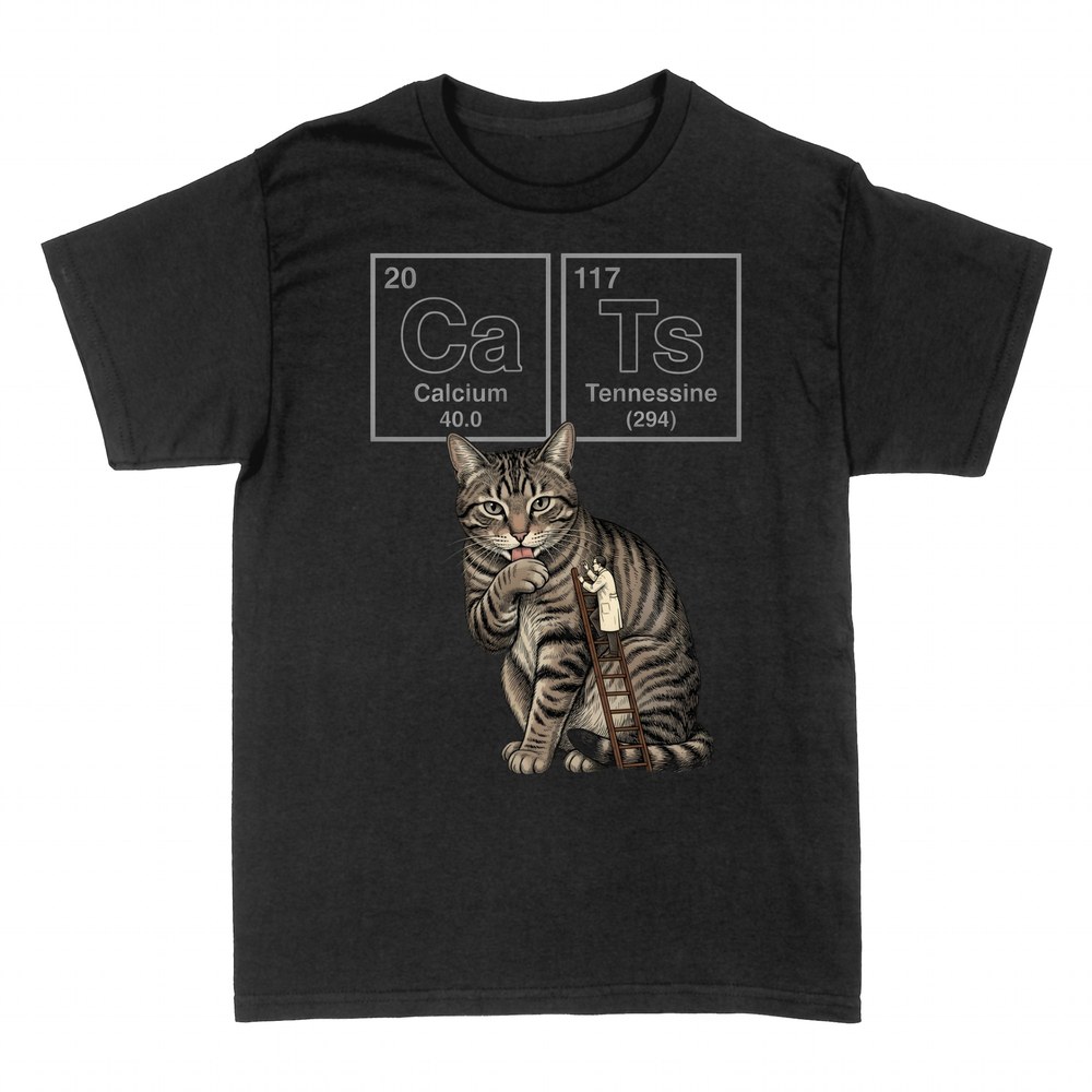 T-shirts: Chat tableau p&eacute;riodique CaTs chimie
