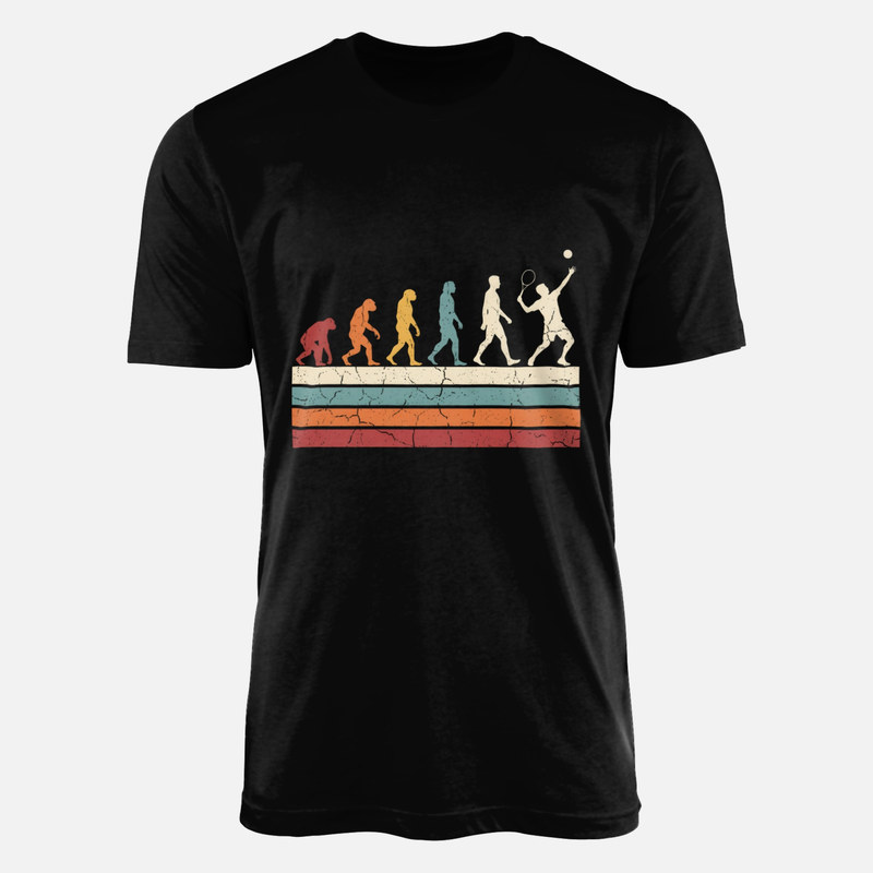 T-shirts: &Eacute;volution du joueur de tennis r&eacute;tro