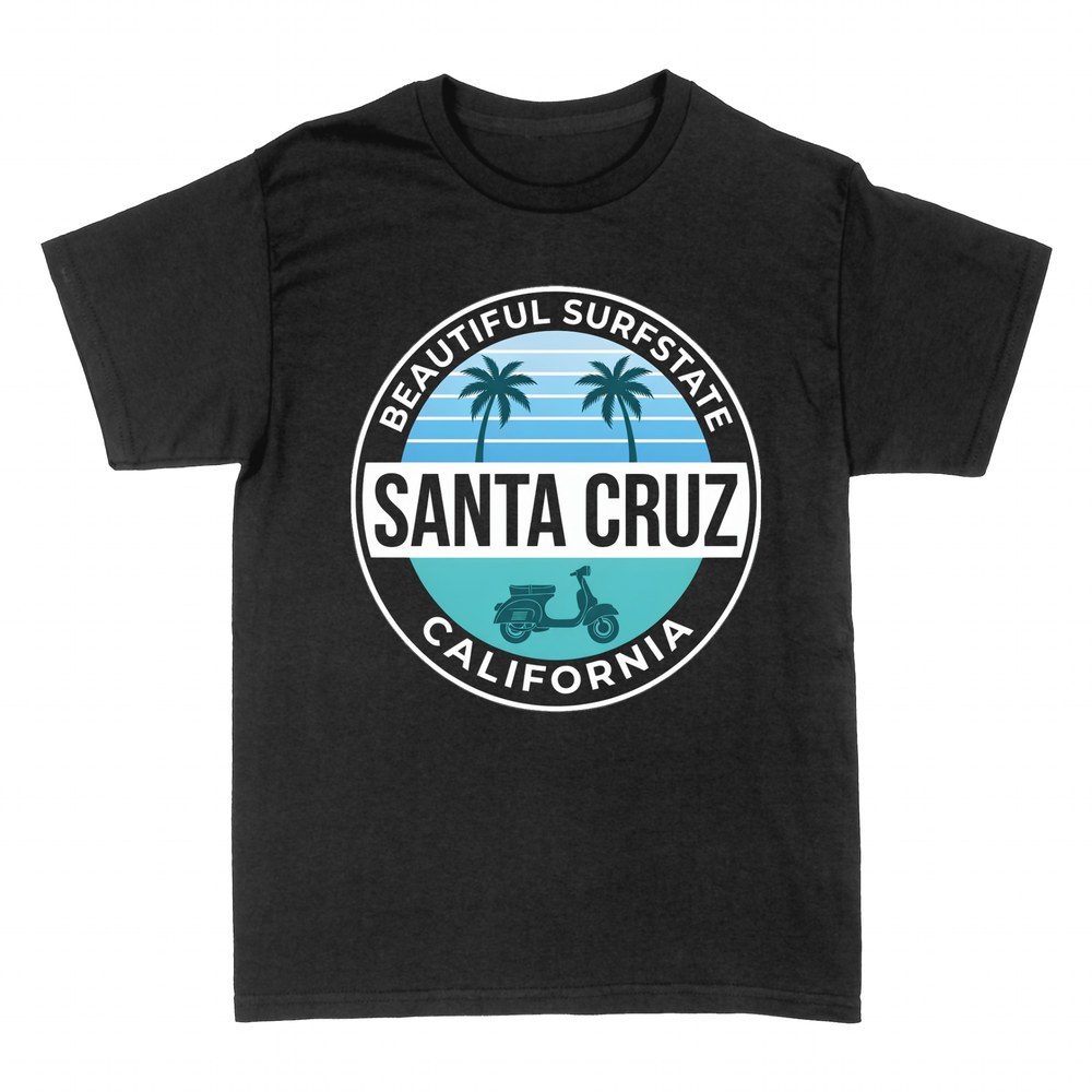 T-shirts: Santa Cruz California &eacute;cusson surf r&eacute;tro