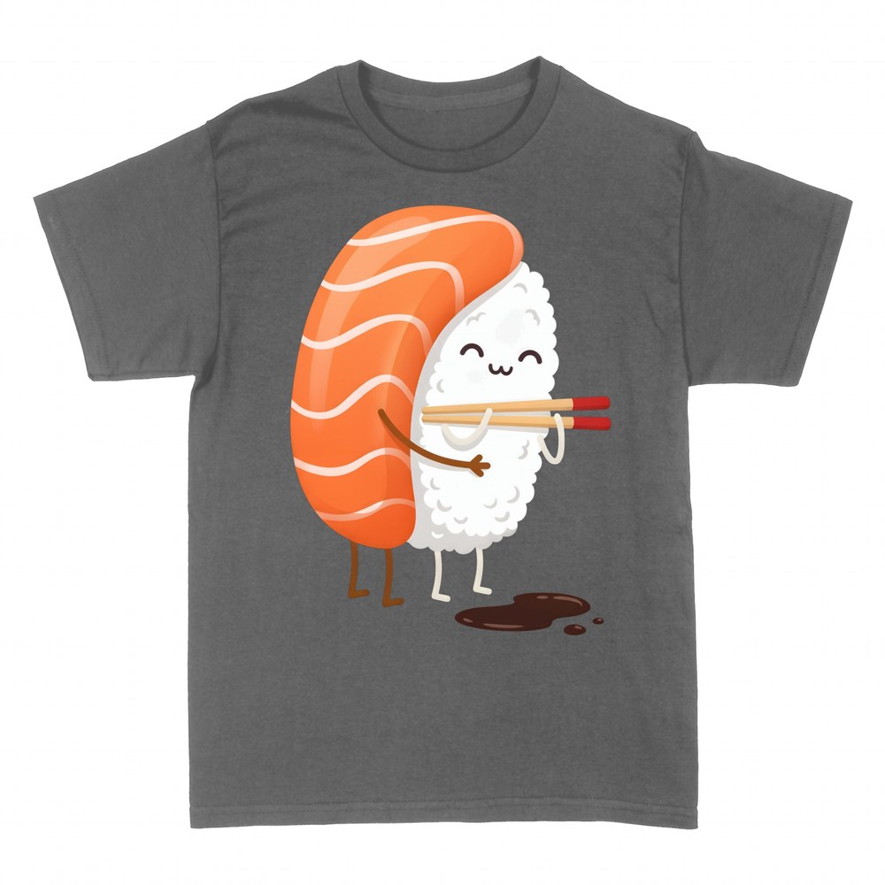 T-shirts: Nigiri saumon kawaii souriant