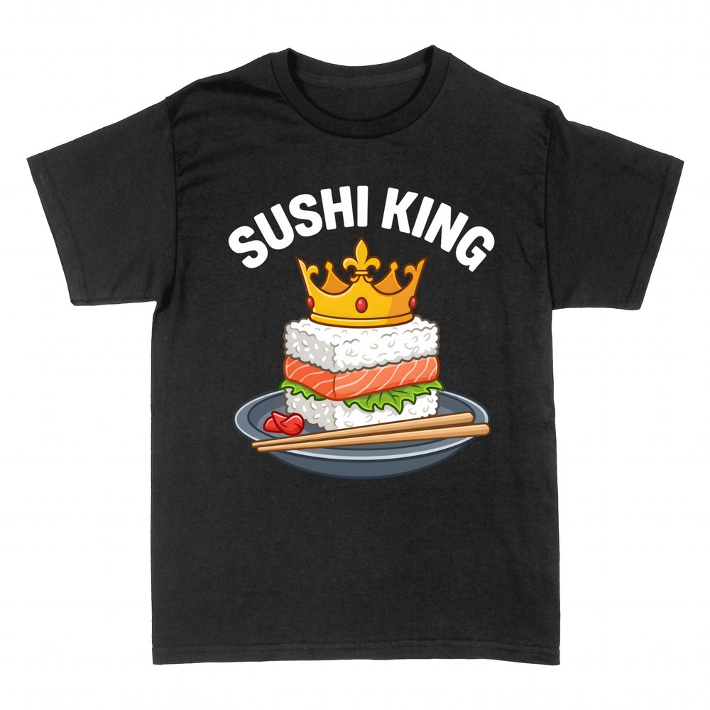 T-shirts: Sushi couronne comme un roi