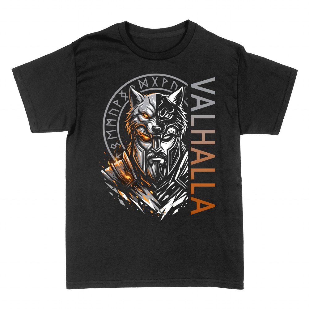 T-shirts: Guerrier loup viking Valhalla