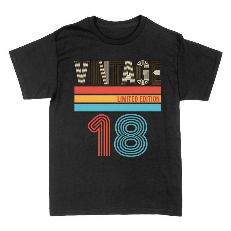 T-shirts: Vintage Limited Edition 18 retro