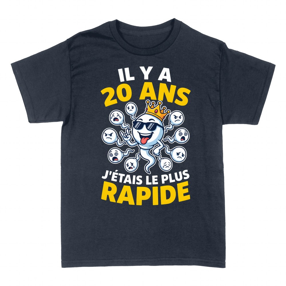 T-shirts: Anniversaire 20 ans le plus rapide