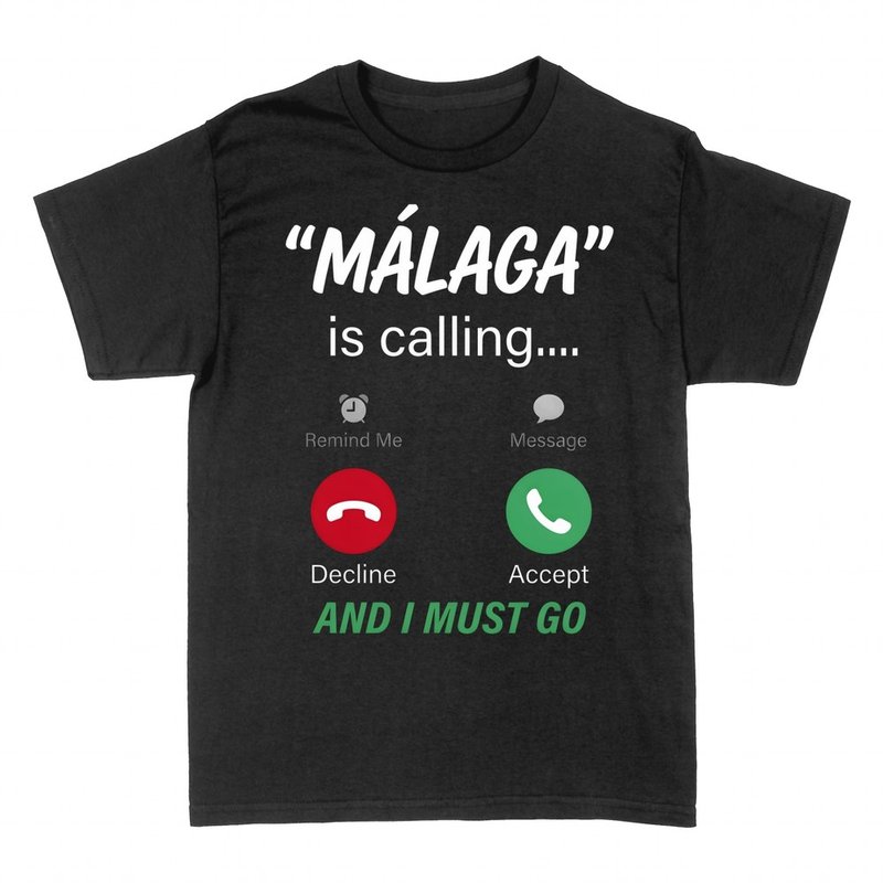 T-shirts: Malaga m'appelle, &eacute;cran d'appel