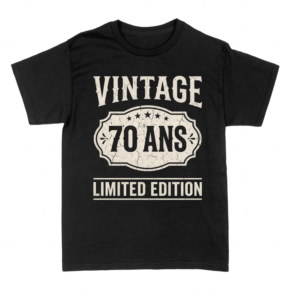 T-shirts: Vintage 70 Ans - Limited Edition