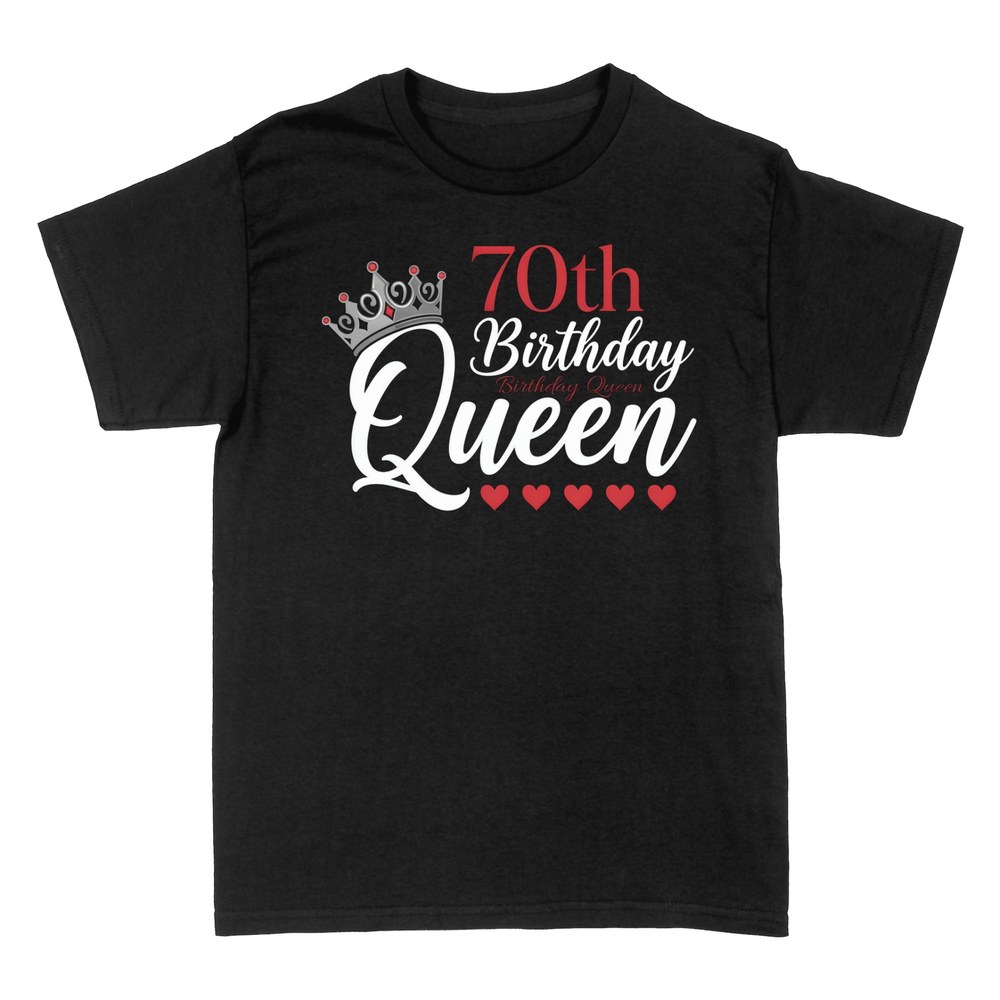 T-shirts: Reine des 70 ans - Couronne & C&oelig;urs