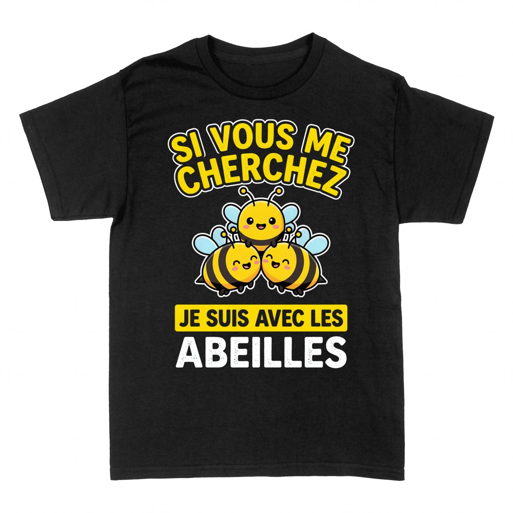T-shirts: Je suis avec les abeilles trois abeilles kawaii