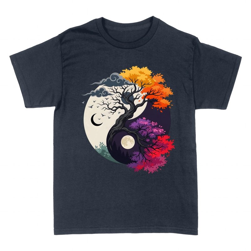T-shirts: Yin Yang Arbres des Saisons