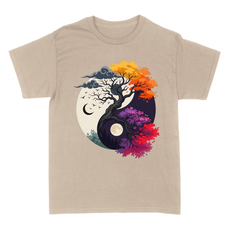 T-shirts: Yin Yang Arbres des Saisons