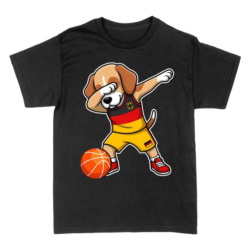 T-shirts: Chien Dabbing Allemagne Basket