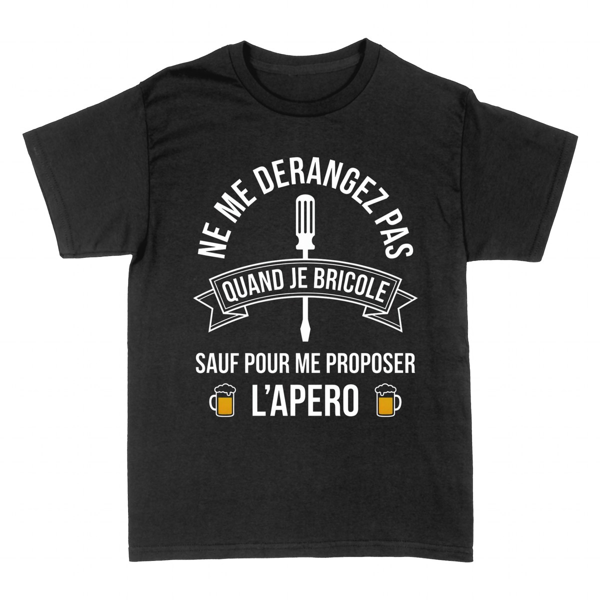 T-shirts: Ne me d&eacute;rangez pas quand je bricole ap&eacute;ro