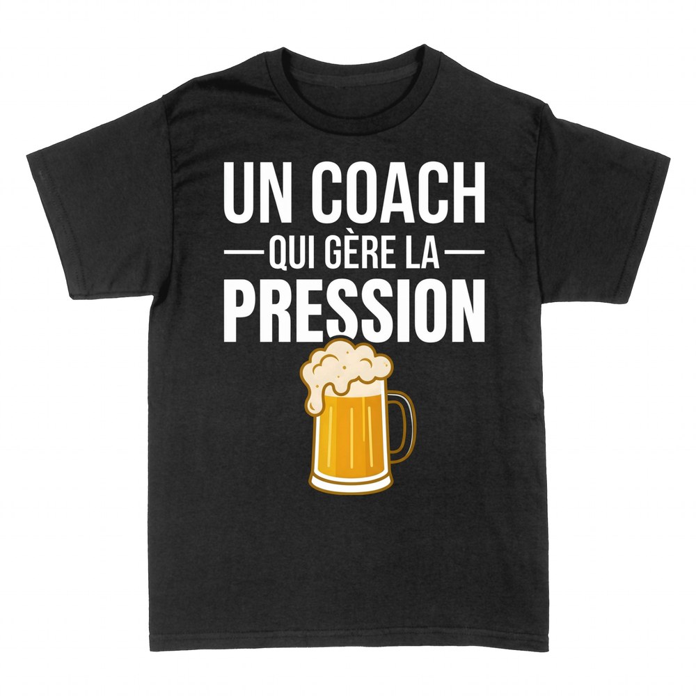 T-shirts: Un coach qui g&egrave;re la pression