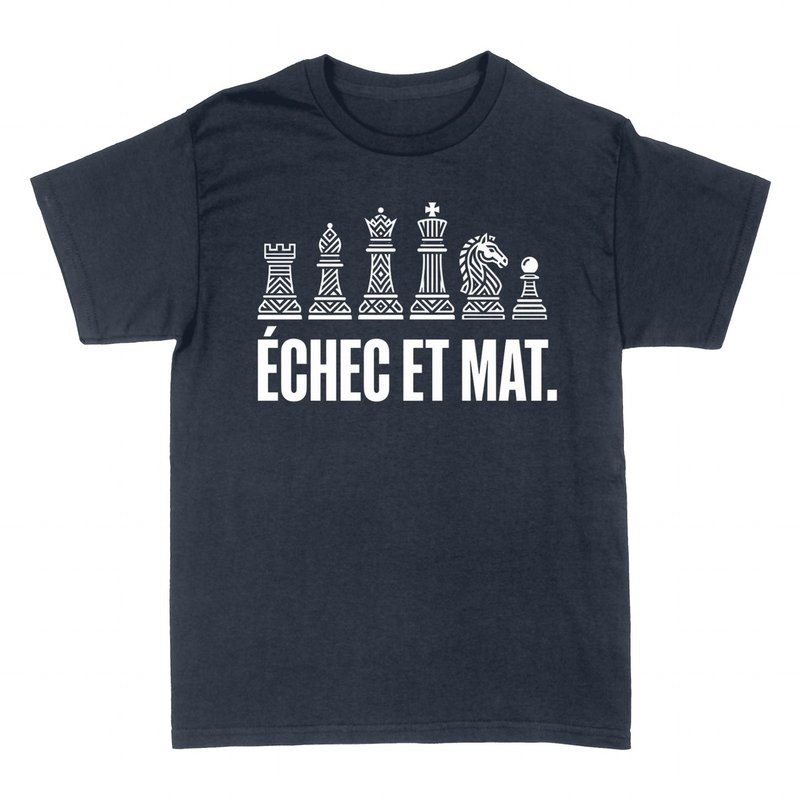T-shirts: &Eacute;chec et mat - pi&egrave;ces d'&eacute;checs