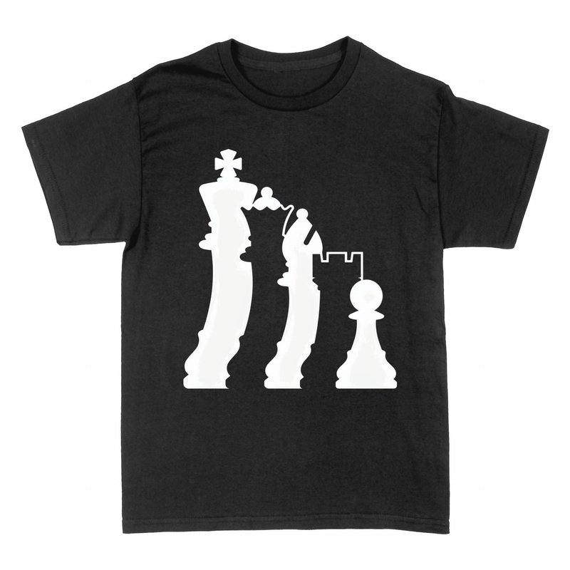 T-shirts: Pi&egrave;ces d'&eacute;checs silhouette minimaliste