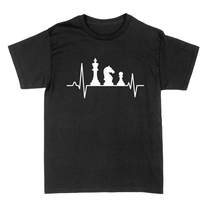 T-shirts: Battement de C&oelig;ur &Eacute;checs Roi Cavalier Pion