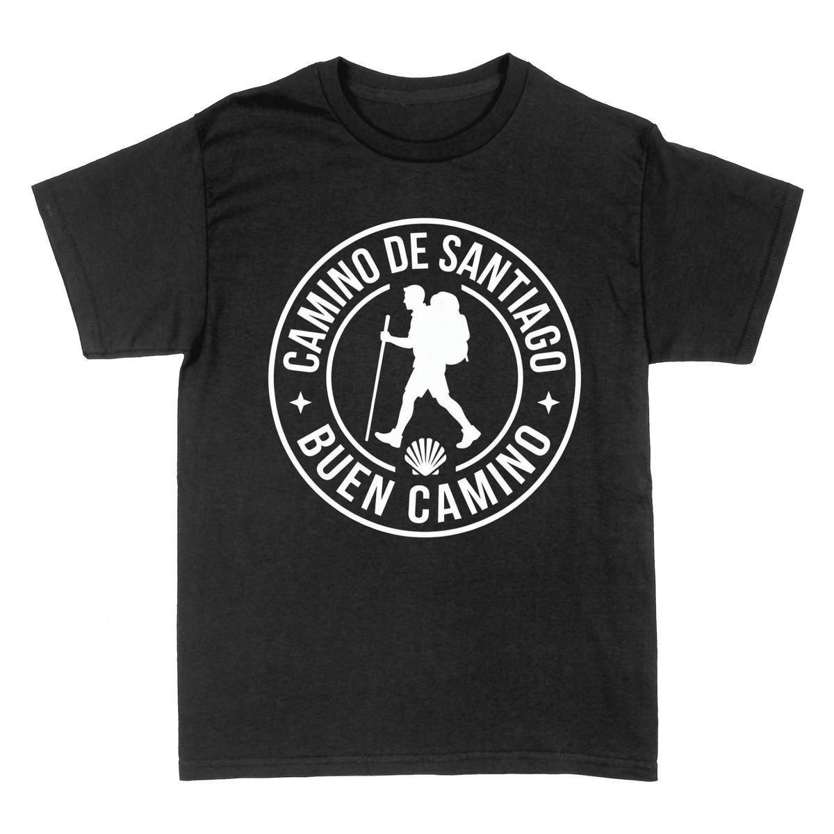 T-shirts: Buen Camino - Badge P&egrave;lerin Saint-Jacques