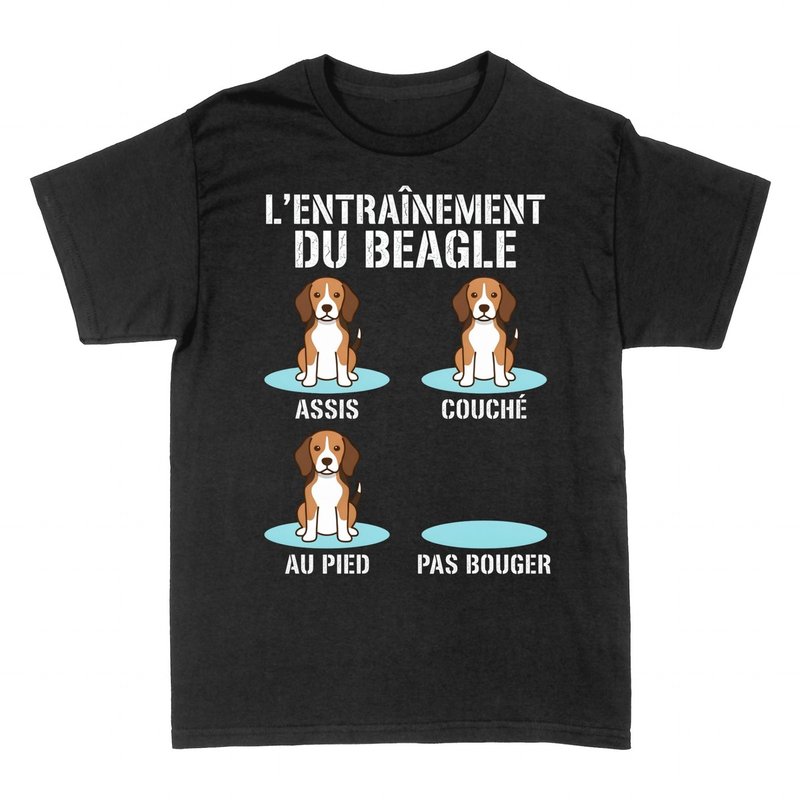 T-shirts: L'Entra&icirc;nement du Beagle