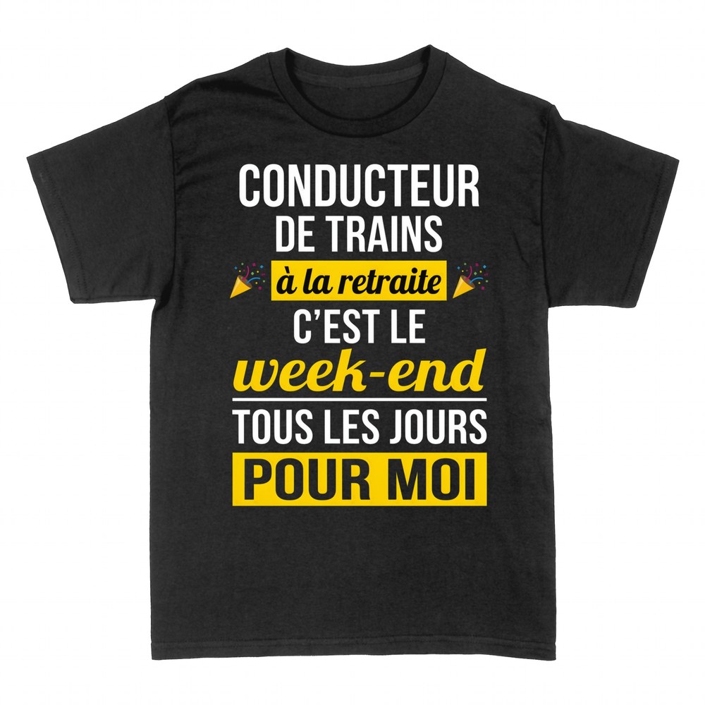 T-shirts: Conducteur de trains &agrave; la retraite