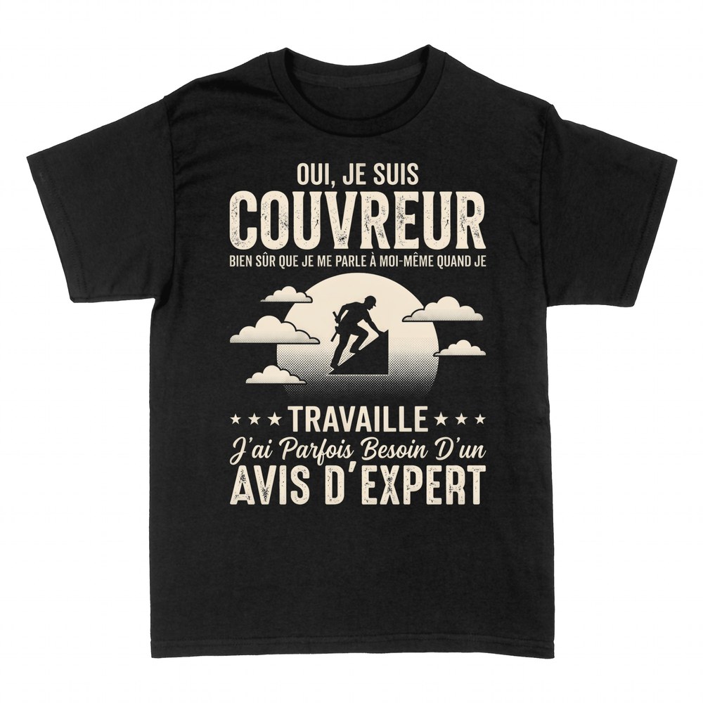 T-shirts: Couvreur Avis d'Expert Humour