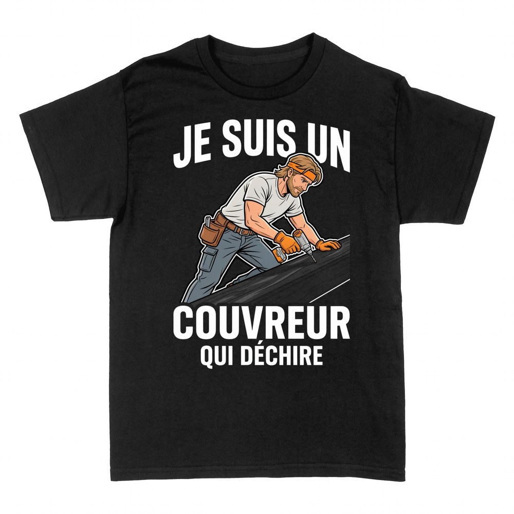 T-shirts: Couvreur qui d&eacute;chire
