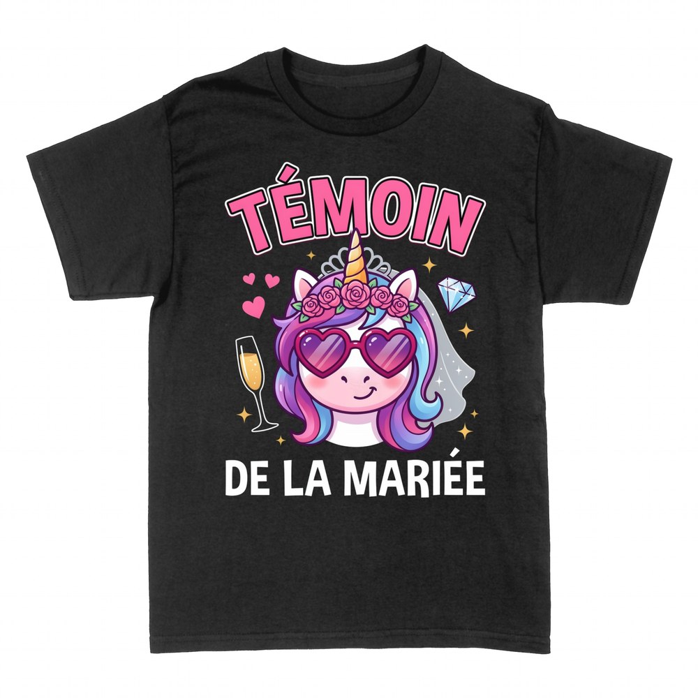 T-shirts: T&eacute;moin de la Mari&eacute;e Licorne