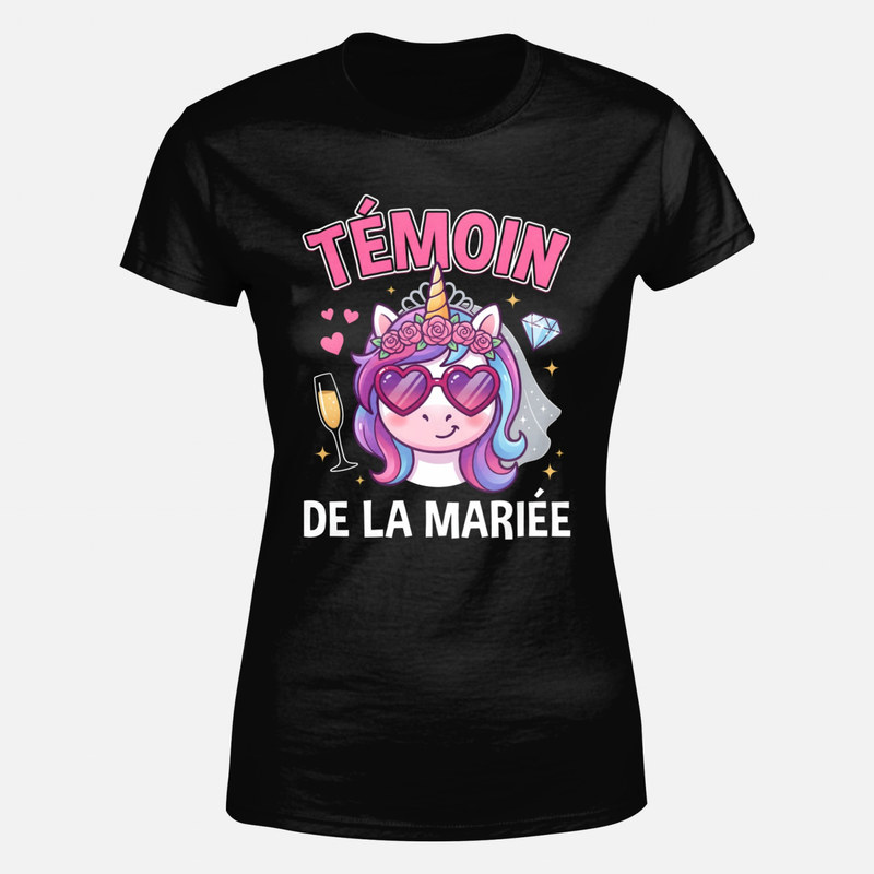 T-shirts: T&eacute;moin de la Mari&eacute;e Licorne