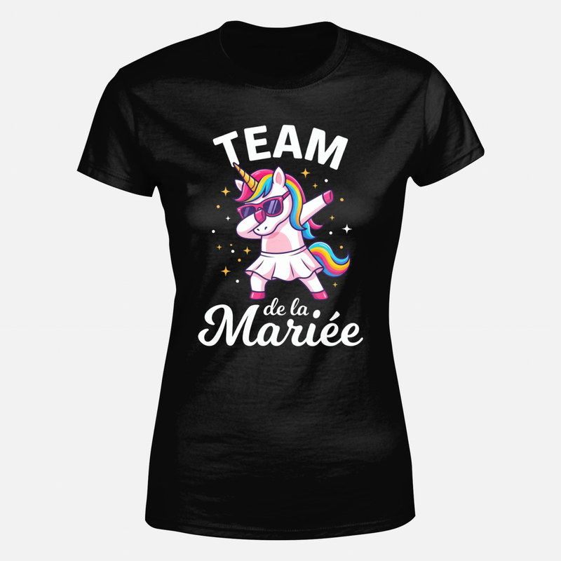 T-shirts: Team de la Mari&eacute;e Licorne Dab