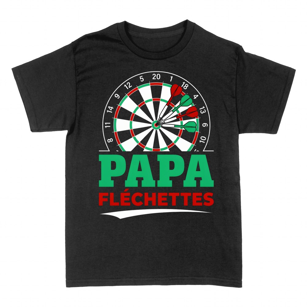 T-shirts: Papa Fl&eacute;chettes - Cible Bullseye