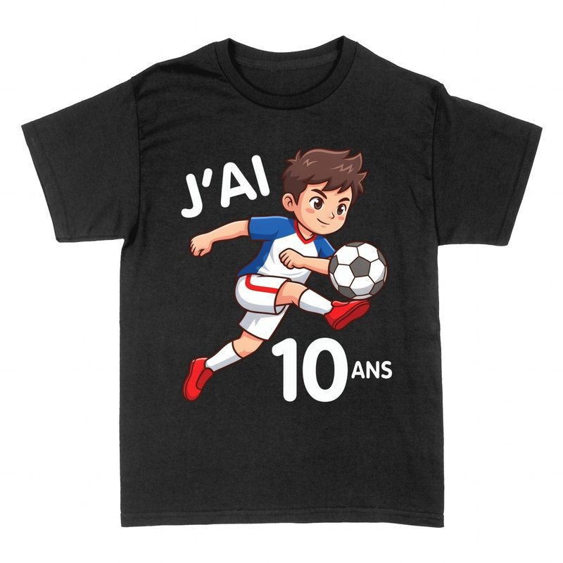 T-shirts: J'ai 10 ans - Footballeur
