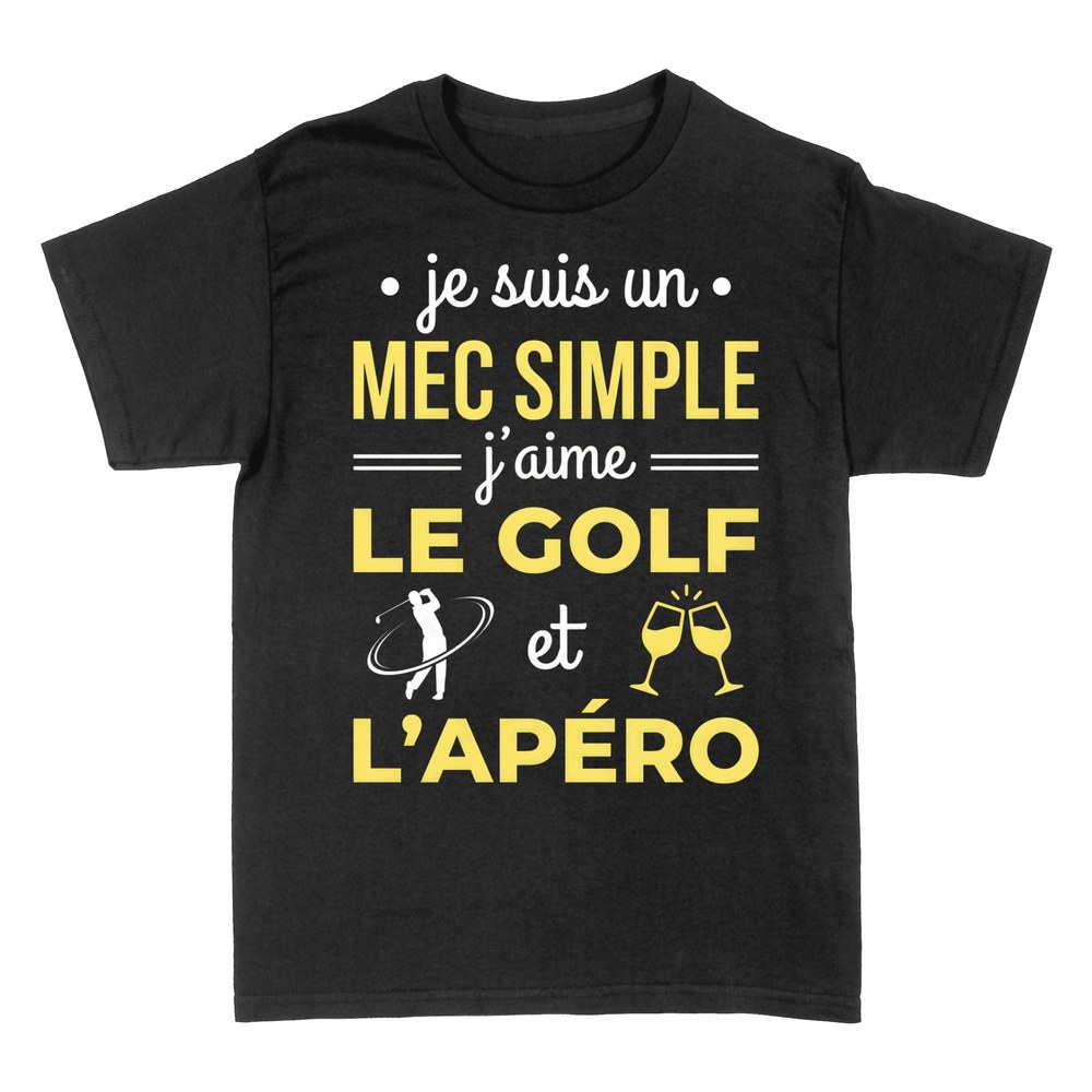 T-shirts: Mec Simple Golf et Ap&eacute;ro