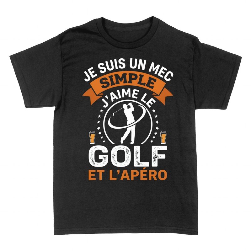 T-shirts: Mec Simple Golf &amp; Ap&eacute;ro