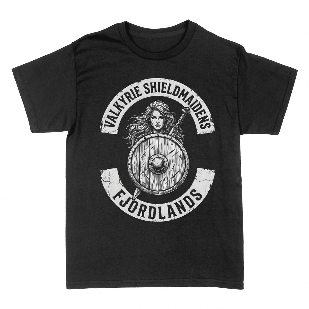 T-shirts: Valkyrie viking porte-bouclier &agrave; l'&eacute;p&eacute;e