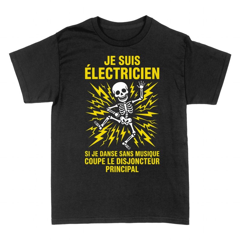 T-shirts: &Eacute;lectricien qui danse sans musique