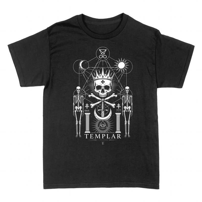 T-shirts: Cr&acirc;ne Templier Ma&ccedil;onnique