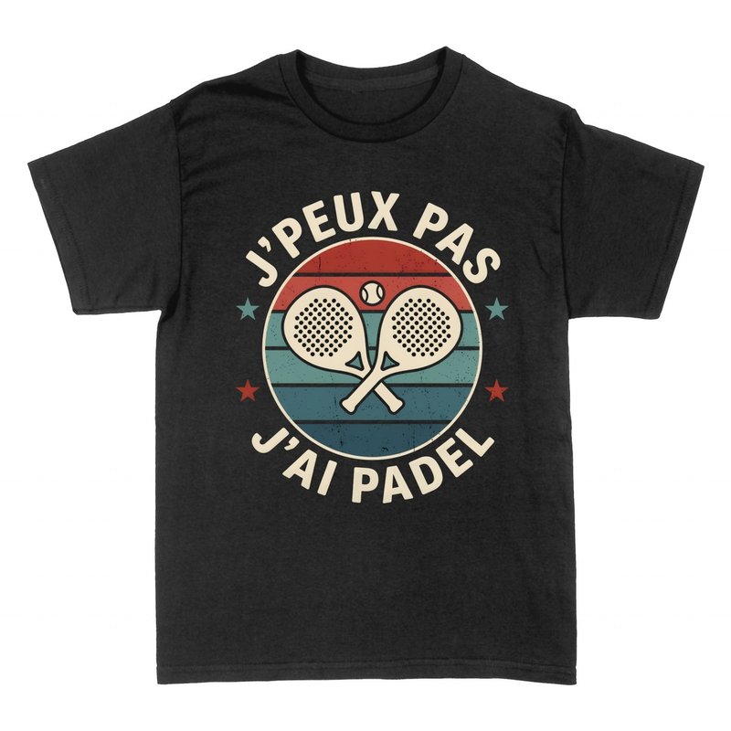 T-shirts: J'peux pas j'ai padel vintage