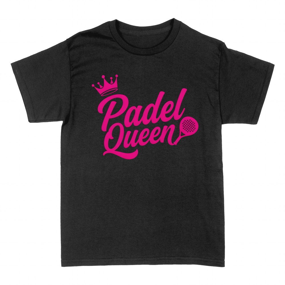 T-shirts: Padel Queen avec couronne et raquette