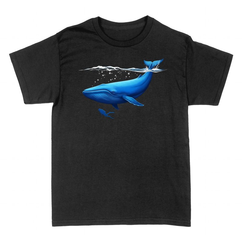 T-shirts: Baleine Bleue et Plongeur