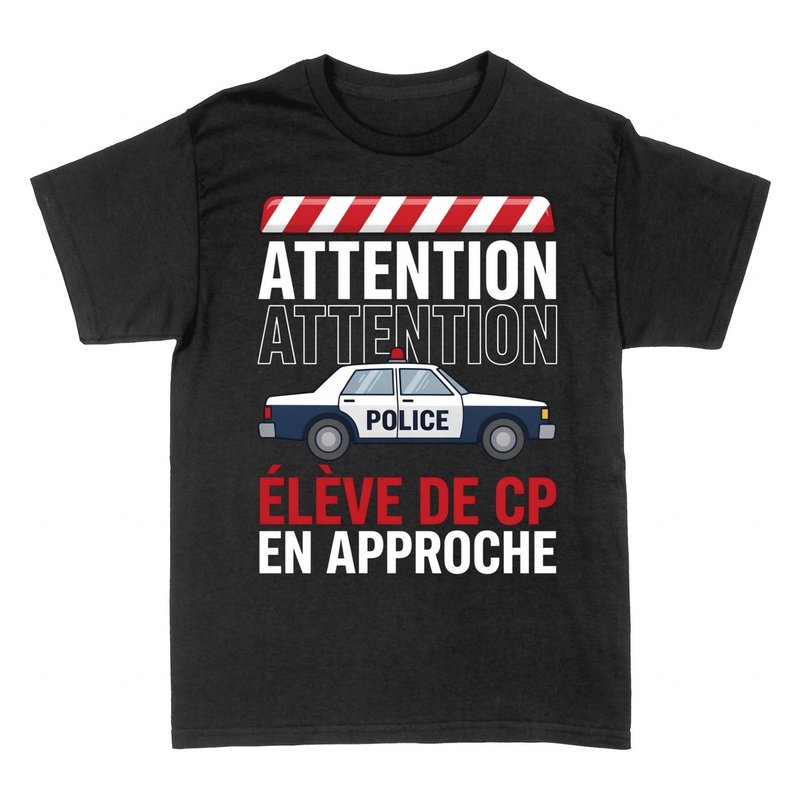 T-shirts: &Eacute;l&egrave;ve de CP en Approche &mdash; Police