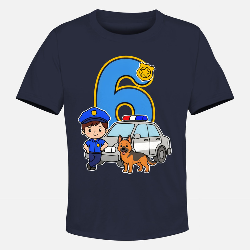 T-shirts: 6 Ans Anniversaire Policier K9