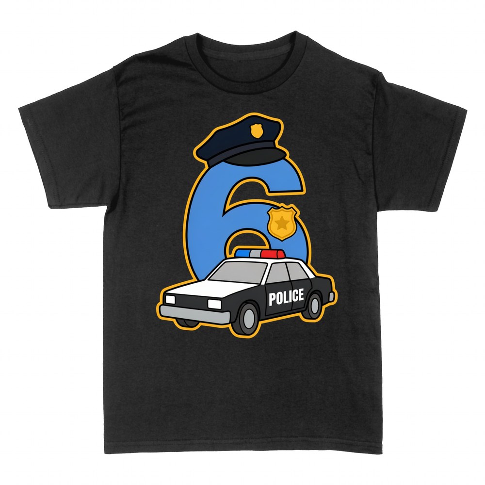 T-shirts: Policier 6&egrave;me Anniversaire