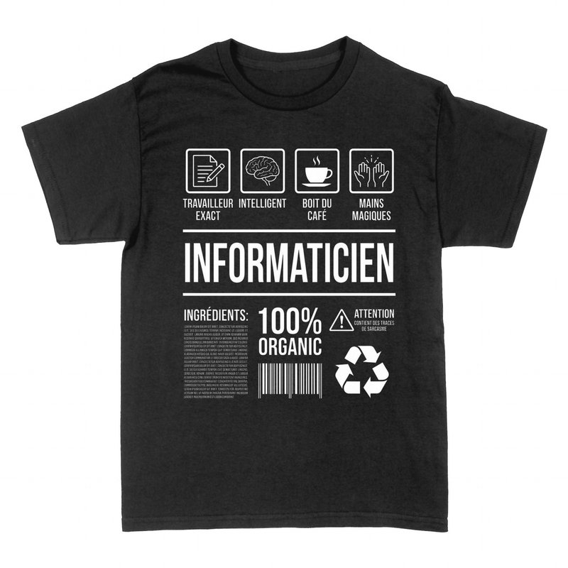 T-shirts: Informaticien 100% Organique