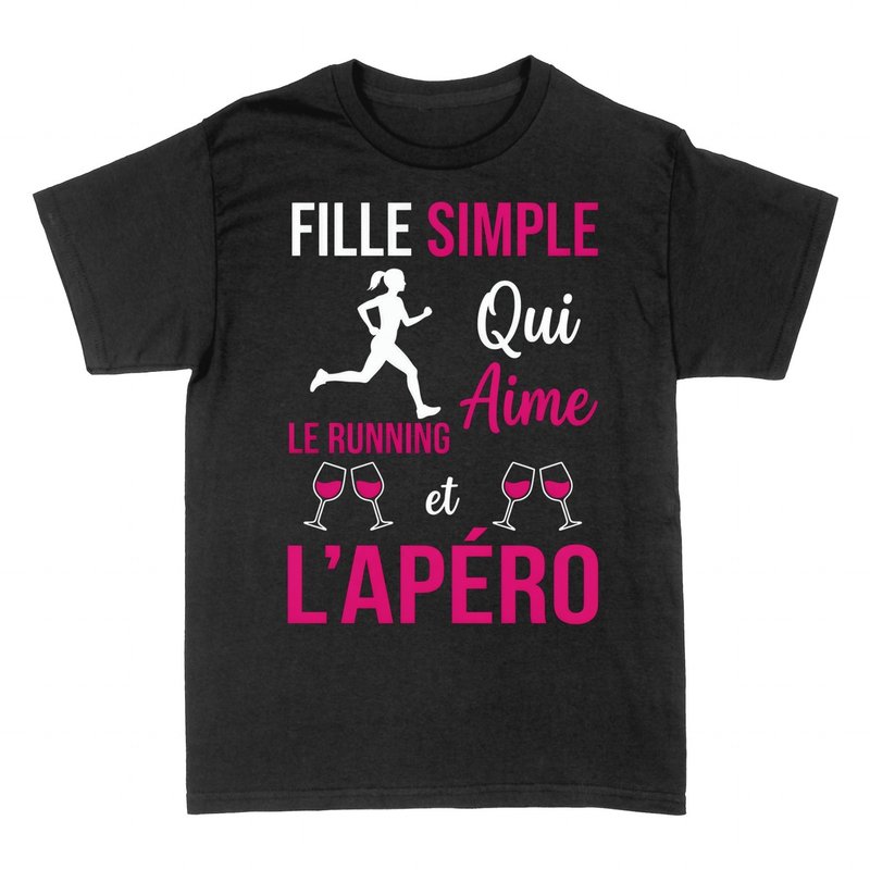 T-shirts: Fille Simple Running &amp; Ap&eacute;ro