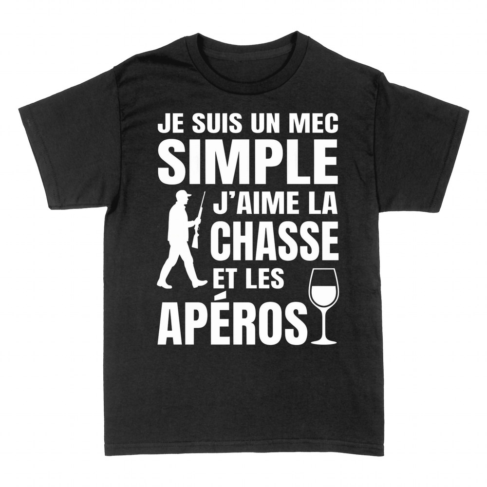 T-shirts: Mec Simple Chasse et Ap&eacute;ros