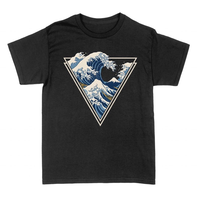 T-shirts: Grande Vague de Kanagawa Ukiyo-e Triangle